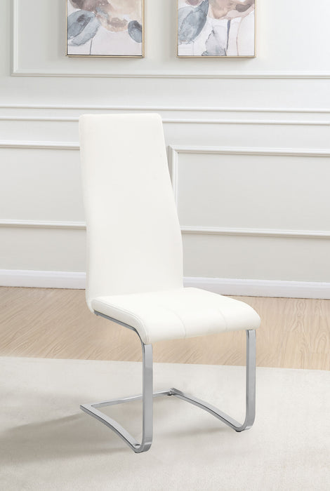 Montclair Upholstered Dining Side Chair White (Set of 4)