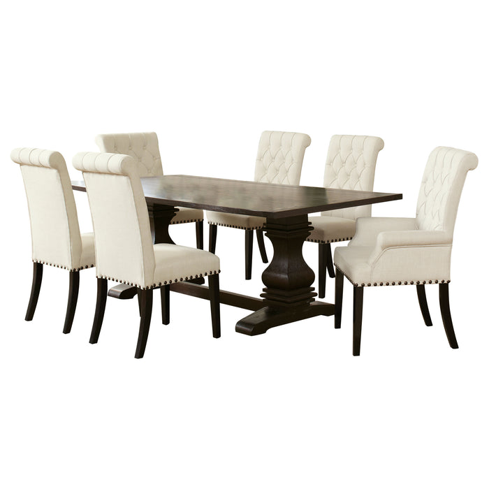 Parkins 7-piece Rectangular Dining Table Set Rustic Espresso