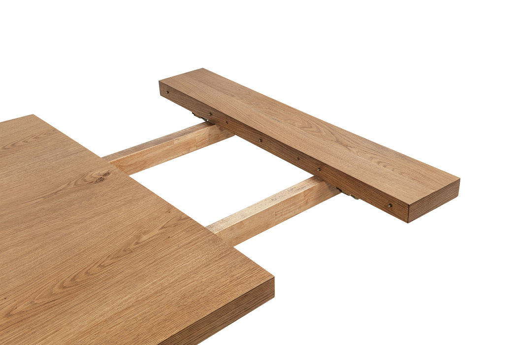 Middleton 106-inch Extension Leaf Dining Table Natural Brown