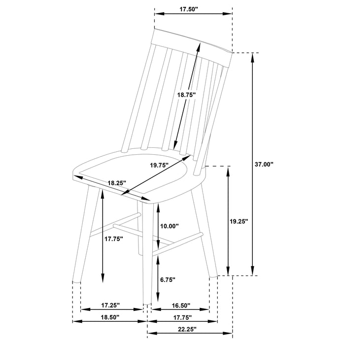Middleton 7-piece Extension Leaf Dining Set Natural Brown