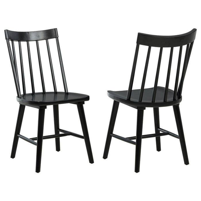 Middleton Solid Wood Dining Side Chair Black (Set of 2)