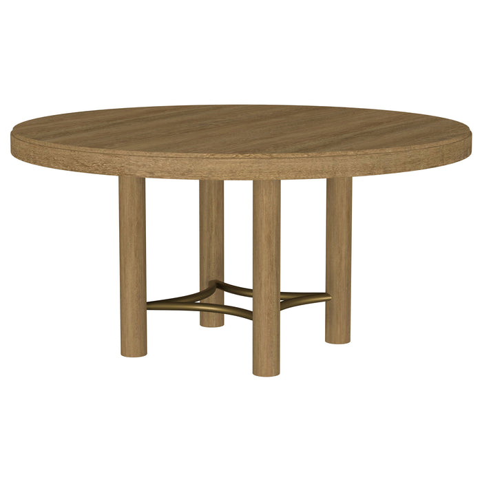Arini 5-piece Round Dining Room Table Set Sand Wash
