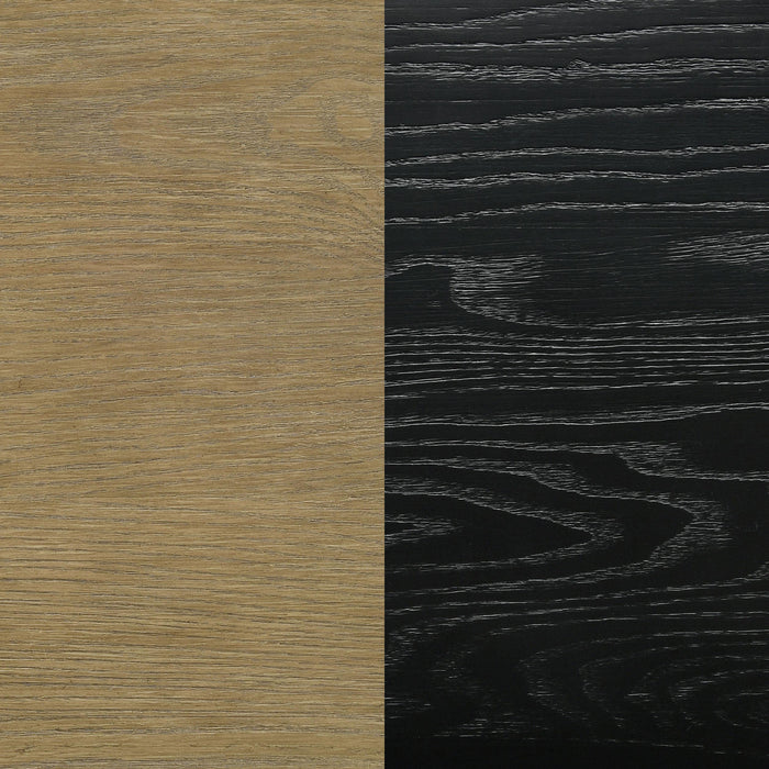 Arini 9-piece Extension Leaf Dining Table Set Sand Wash and Black