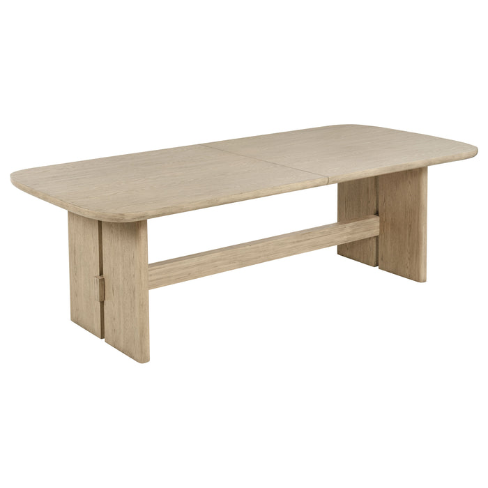 Kailani 7-piece Rectangular Wood Dining Table Set Beige Oak