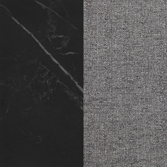 Smith 5-piece Rectangular Ceramic Top Dining Table Set Black