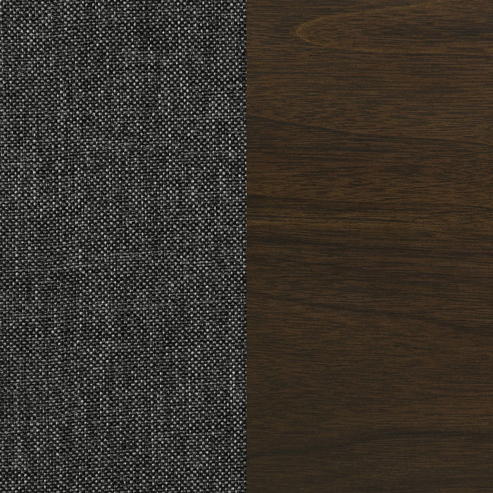 Wes Upholstered Dining Side Chair Dark Walnut (Set of 2)