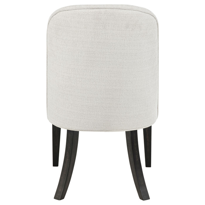 Leandro Upholstered Dining Side Chair Cream (Set of 2)