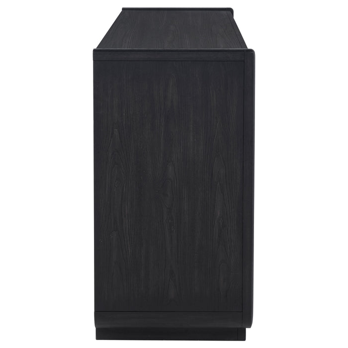 Leandro 2-drawer Dining Sideboard Server Burnished Black