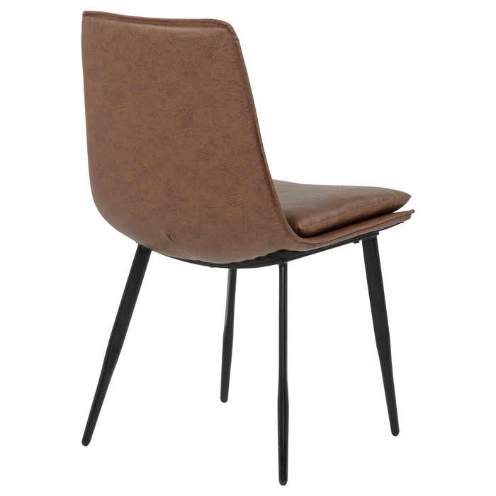 Ortega Upholstered Dining Side Chair Coffee (Set of 2)