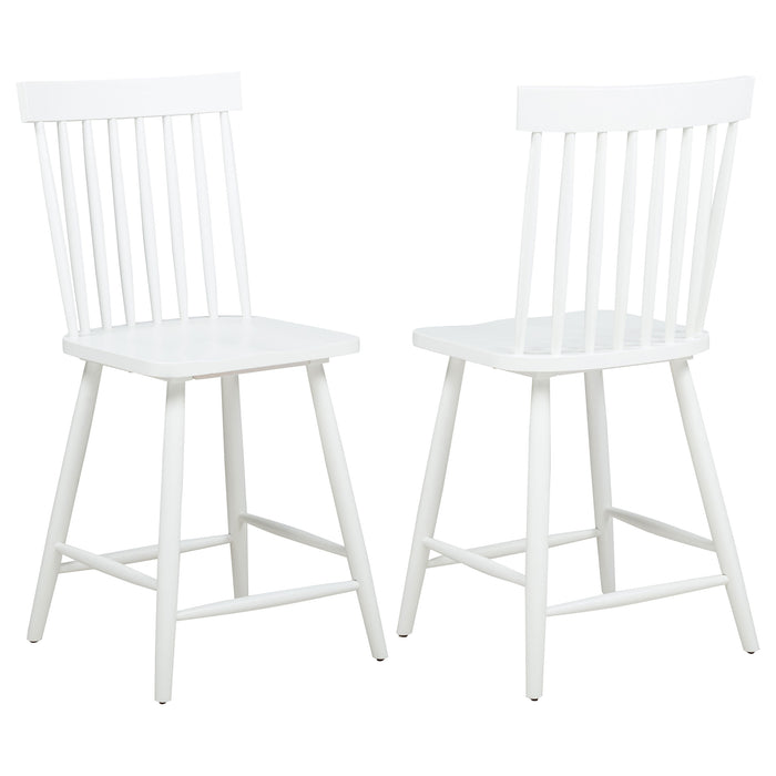 Andrews Windsor Counter Height Dining Side Chair White (Set of 2)
