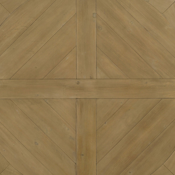 Florence 7-piece Round Dining Table Set Rustic Honey