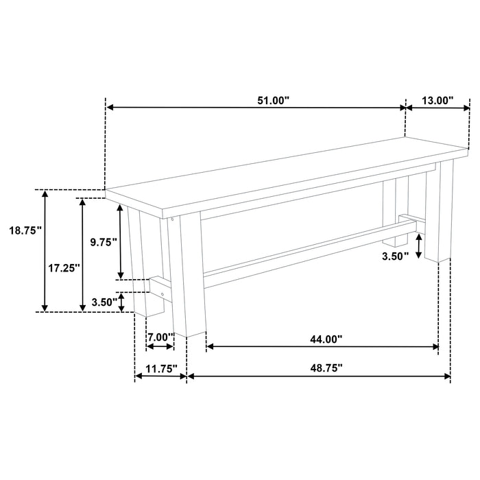 Cardova 6-piece Extension Table Dining Set Vineyard Oak