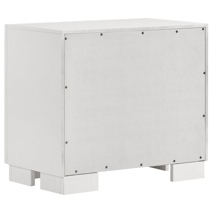 Jessica 6-piece Queen LED Bedroom Set Snow White