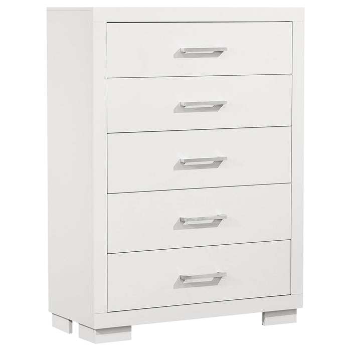 Jessica 5-drawer Bedroom Chest Snow White