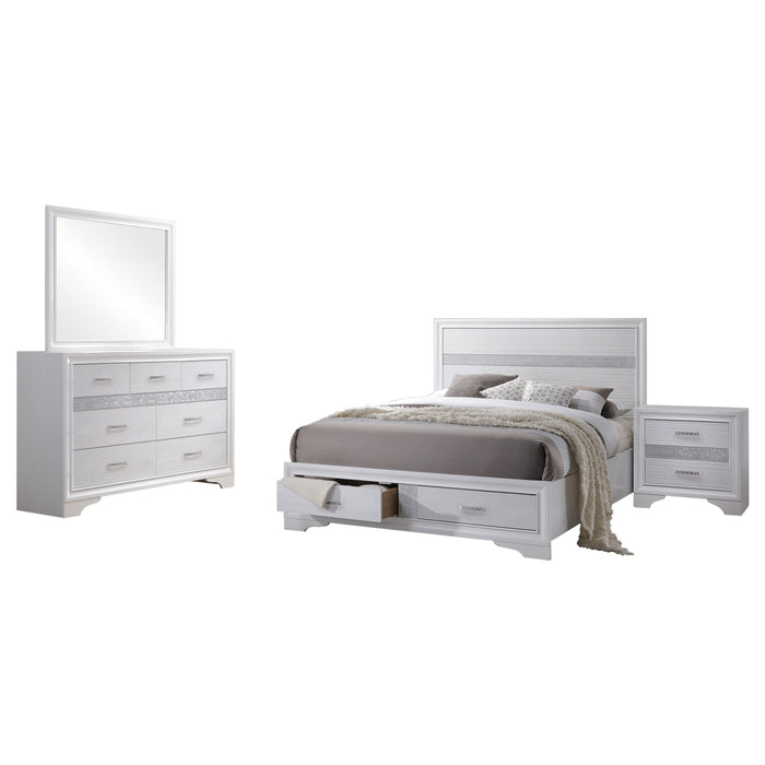 Miranda 4-piece Eastern King Bedroom Set White