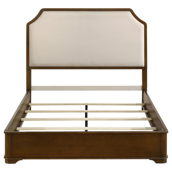 Garland 58-inch Queen Panel Bed Cream and Brown Cherry