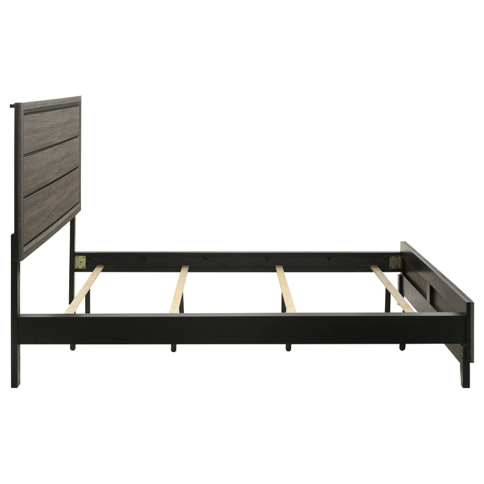 Watson Wood California King Panel Bed Grey Oak