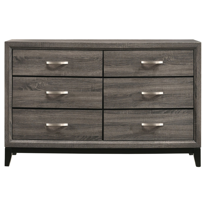 Watson Four-piece Twin Bedroom Set Grey Oak