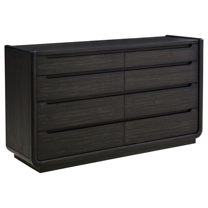 Leandro 5-piece Queen Bedroom Set Burnished Black