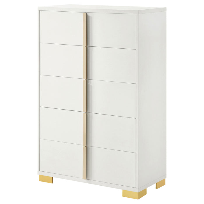Marceline 5-drawer Bedroom Chest White
