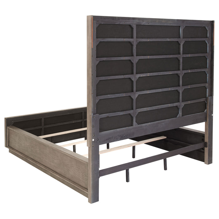 Durango 80-inch California King Panel Bed Taupe Oak