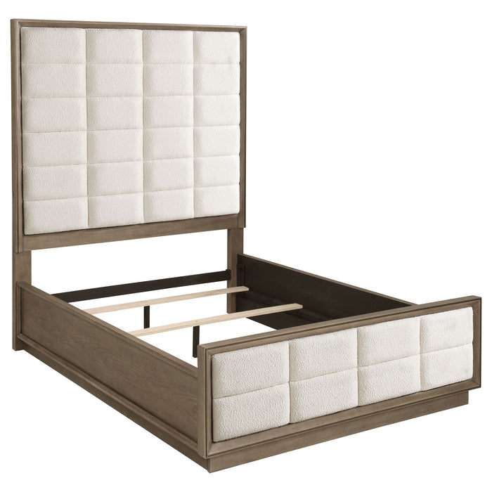 Durango 80-inch Queen Panel Bed Taupe Oak