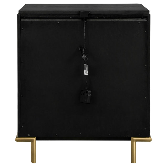 Arini 3-drawer Nightstand Black