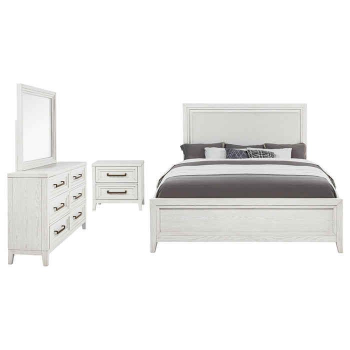 Marielle 4-piece Queen Bedroom Set Distressed White