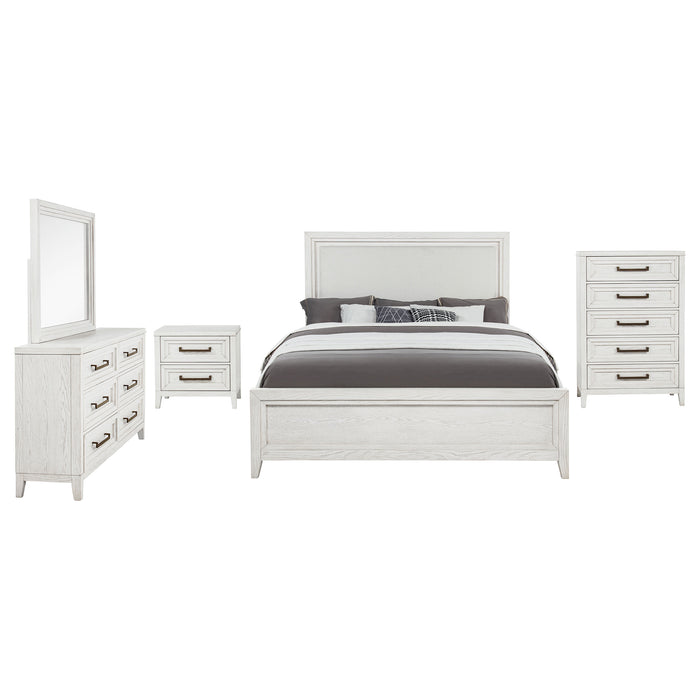 Marielle 5-piece Queen Bedroom Set Distressed White