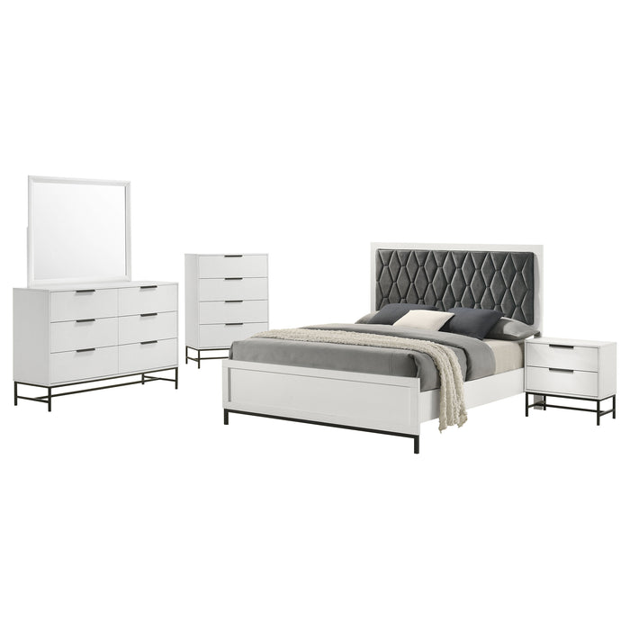 Sonora 5-piece Queen Bedroom Set White