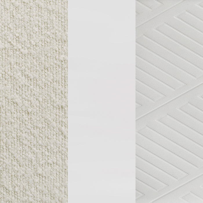 Marmore 64-inch Eastern King Panel Bed LED Headboard White