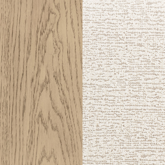 Kailani 52-inch Eastern King Wingback Bed Beige Oak