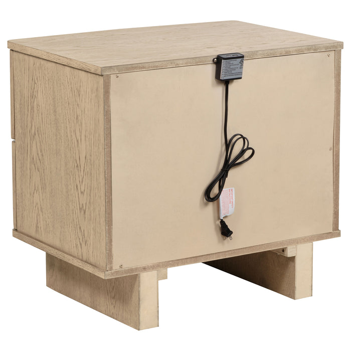 Kailani 4-piece California King Bedroom Set Beige Oak