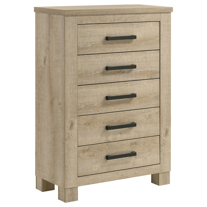 Oakglen 5-piece California King Bedroom Set Weathered Oak