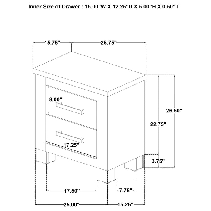 Oakglen 5-piece Queen Bedroom Set Weathered Oak
