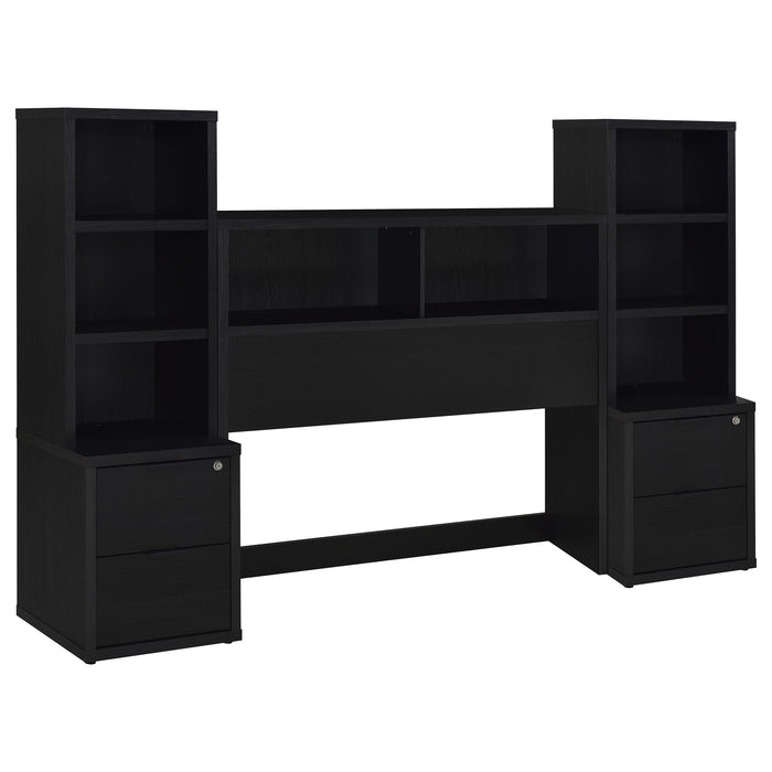 Westpark 3-piece Full Bedroom Set Bookcase Headboard Black