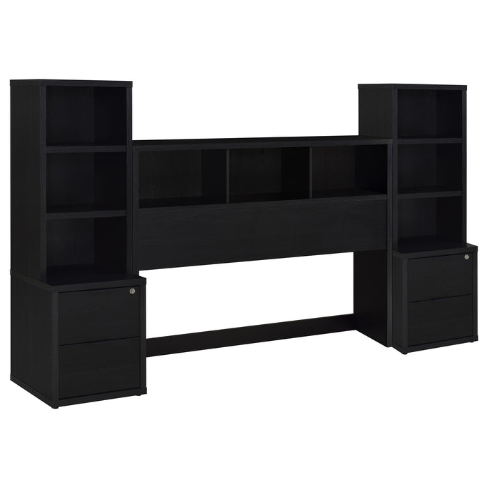 Westpark 3-piece Queen Bedroom Set Bookcase Headboard Black