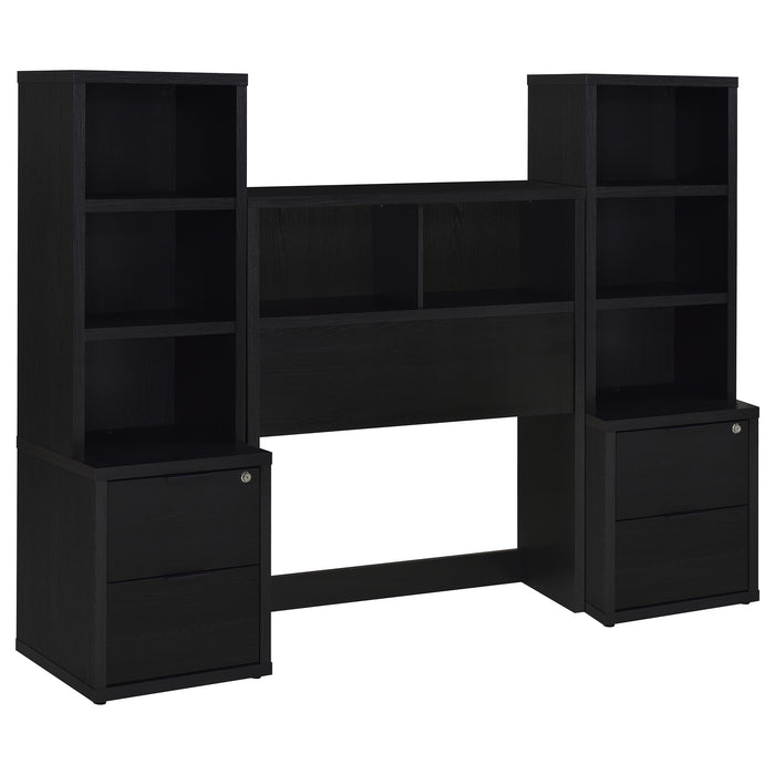 Westpark 3-piece Twin Bedroom Set Bookcase Headboard Black