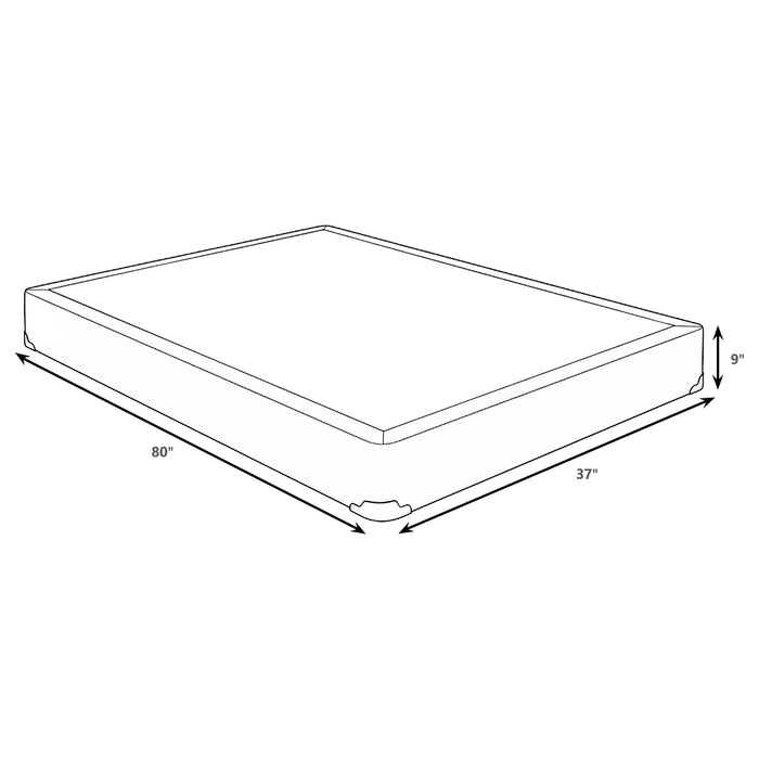 Mercer 9-inch Twin XL Standard Box Spring Foundation