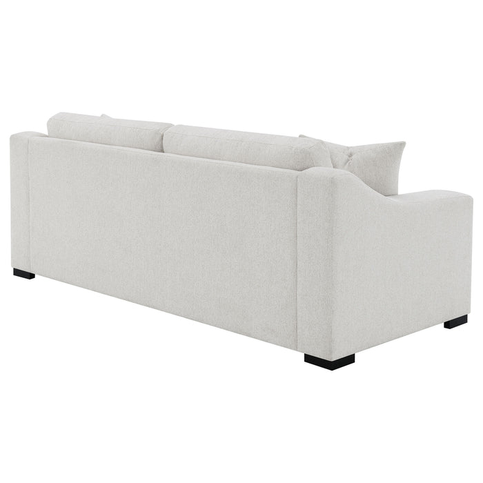 Ashlyn 2-piece Upholstered Track Arm Sofa Set Sand