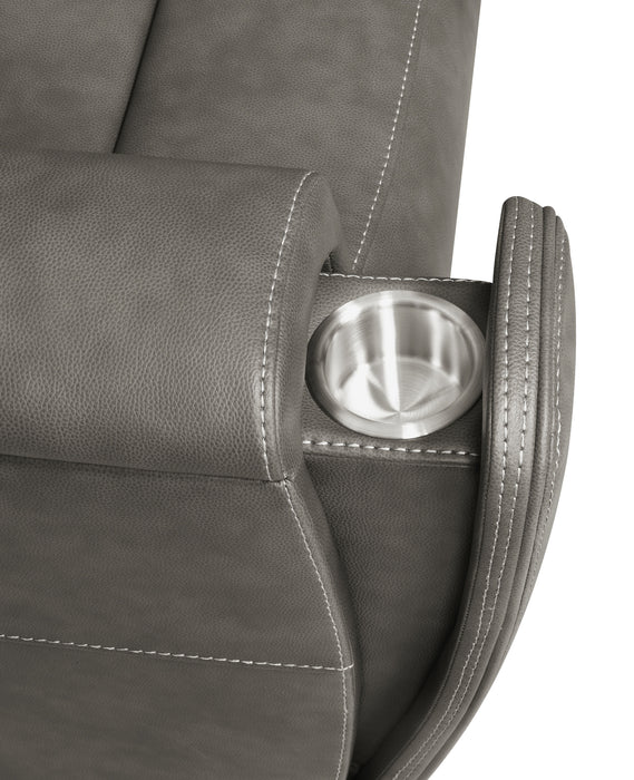 Brickston Triple Power Swivel Glider Recliner Charcoal