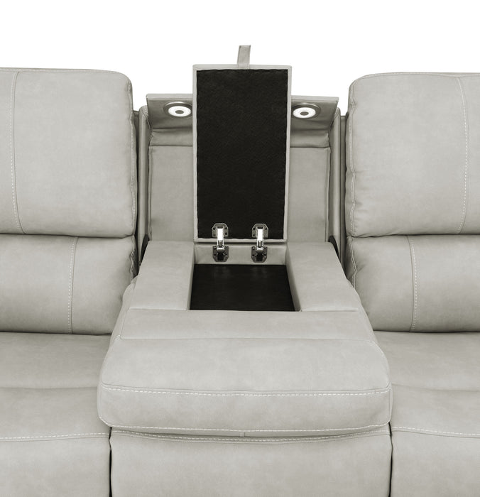 Brickston 2-piece Triple Power Reclining Sofa Set Grey