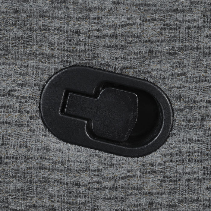 Bahrain Upholstered RAF Recliner Charcoal