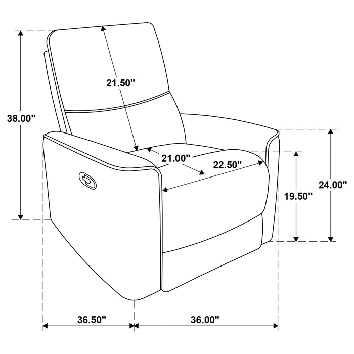 Navarro 3-piece Upholstered Reclining Sofa Set Orange