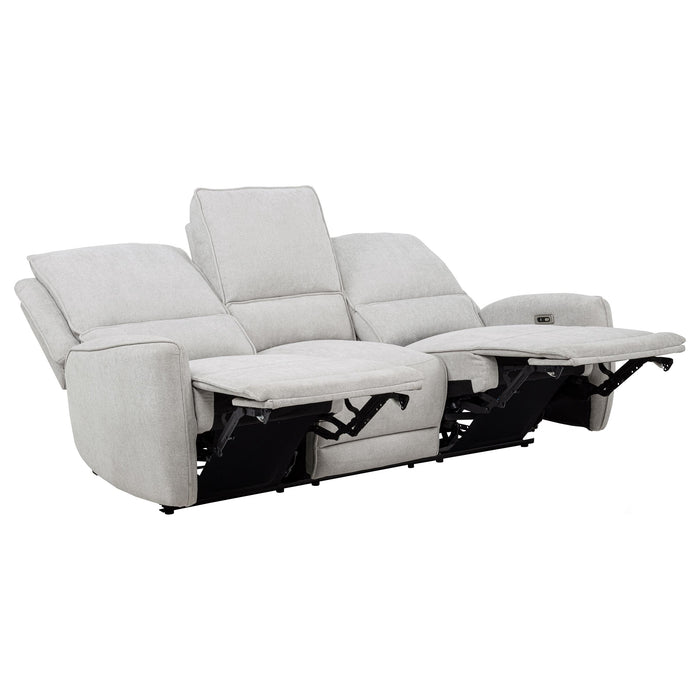 Sylmar 2-piece Chenille Power Reclining Sofa Set Dove Grey