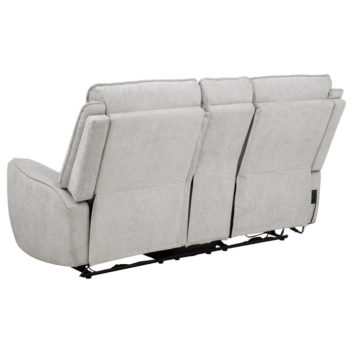 Sylmar 2-piece Chenille Power Reclining Sofa Set Dove Grey