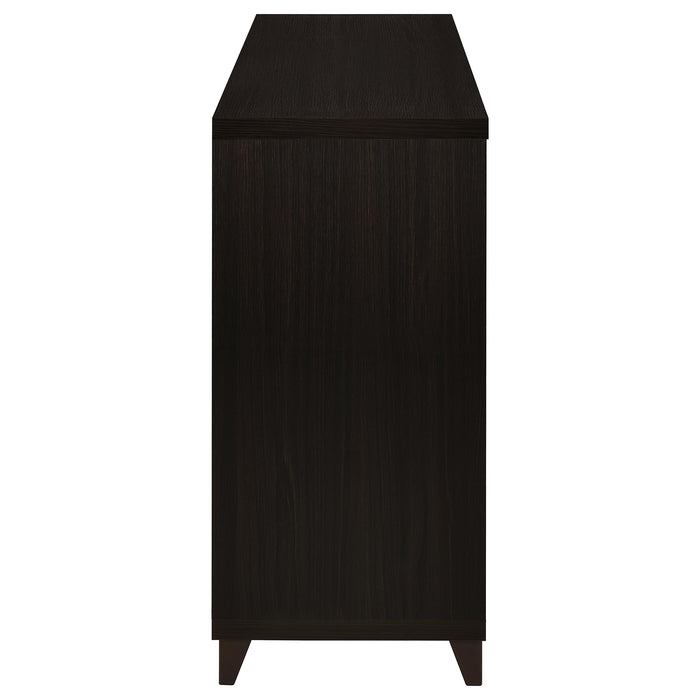 Lewes 2-door Engineered Wood 60-inch TV Stand Cappuccino