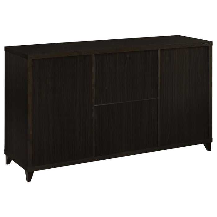 Lewes 2-door Engineered Wood 60-inch TV Stand Cappuccino