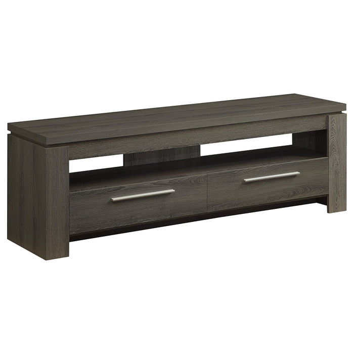 Elkton 2-drawer Engineered Wood 59-inch TV Stand Weathered Grey