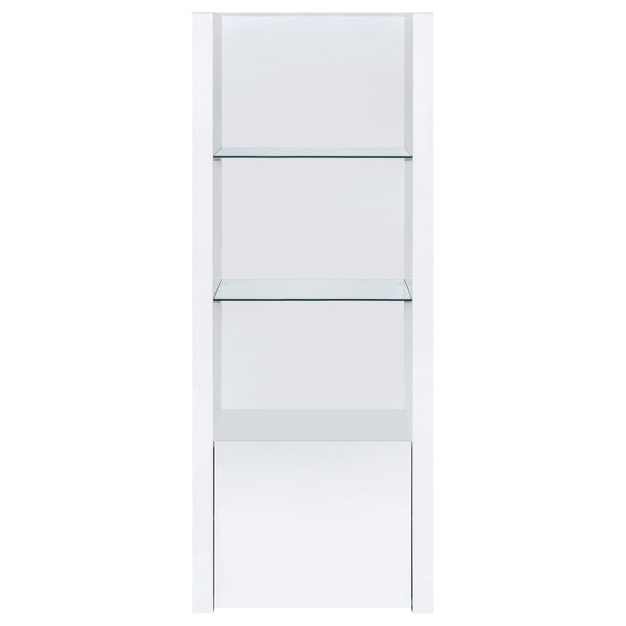 Jude 3-piece 71-inch TV Entertainment Center White High Gloss